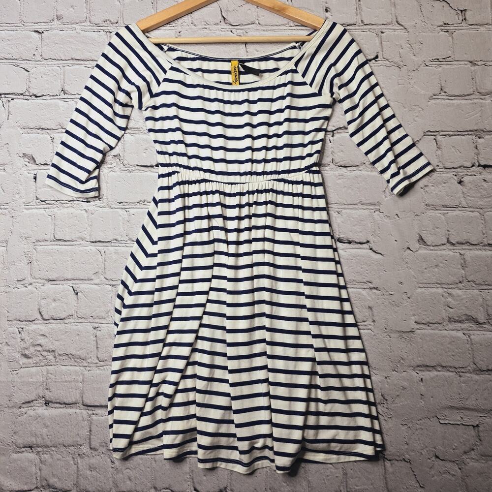 Rachel Pally X Revolve Off The Shoulder Empire‎ Dress Atlantic Stripe Size Large